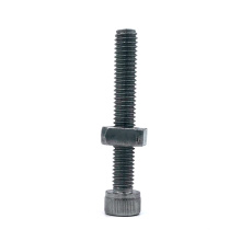 M2-M89 Stainless steel ss304 /316 slotted Pan head full thread bolt with square nut